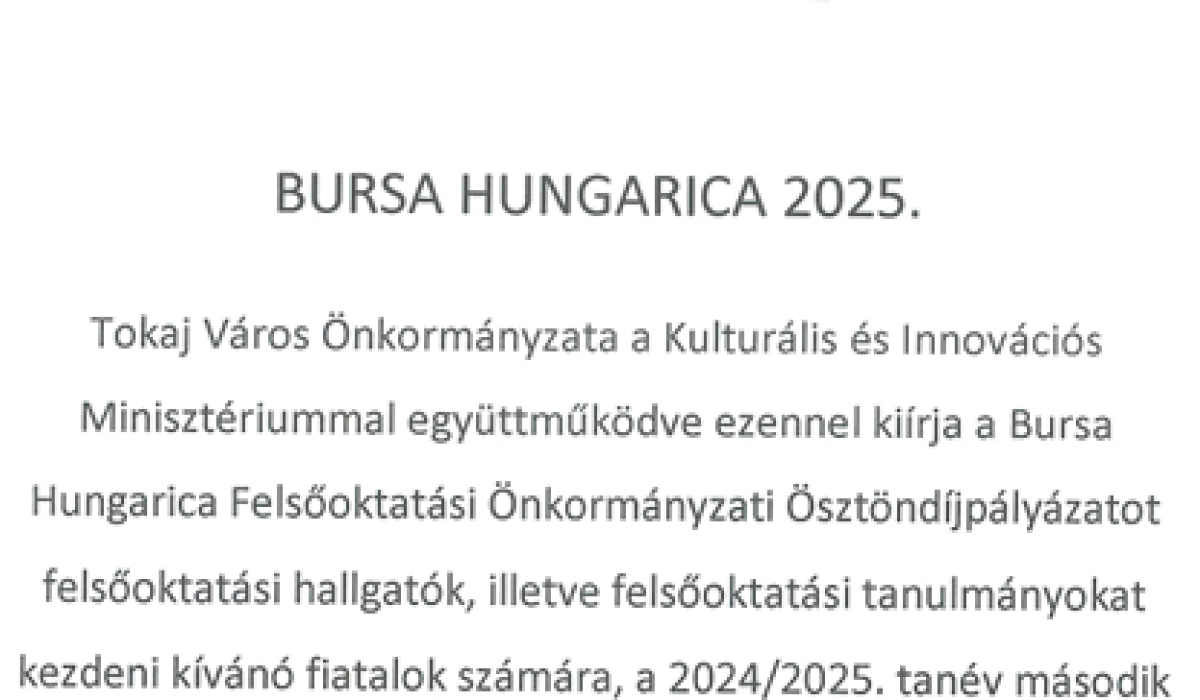 BURSA HUNGARICA 2025.